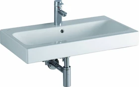 Geberit iCon Waschtisch 75cm, Hahnloch mittig, weiß