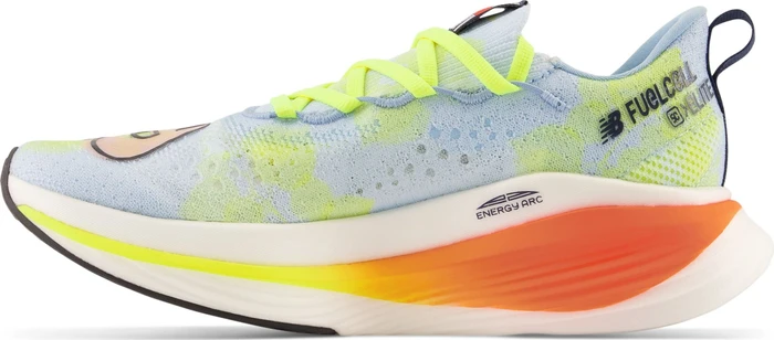 New Balance FuelCell SuperComp Elite v3 London Edition blue haze/cosmic pineapple/neon dragonfly (Damen)