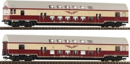 Roco - Spur H0 Personenwagen - Doppelstockwagen Sputnik, DR