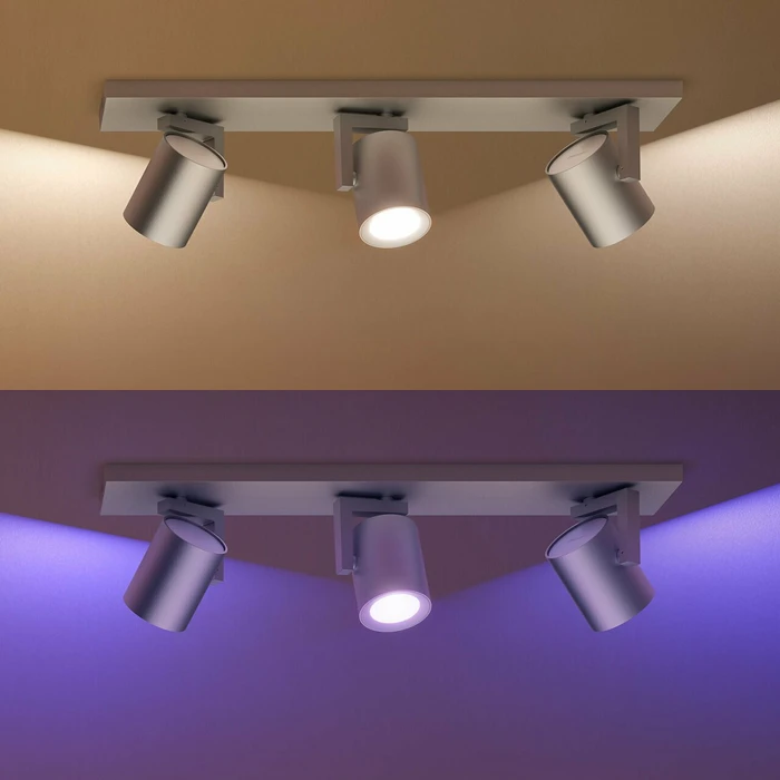 Philips Hue White and Color Ambiance Argenta Spot 3-flammig grau