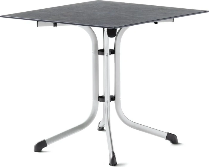 Sieger Boulevard Polytec Klapptisch 80x80cm graphit/schieferdekor anthrazit