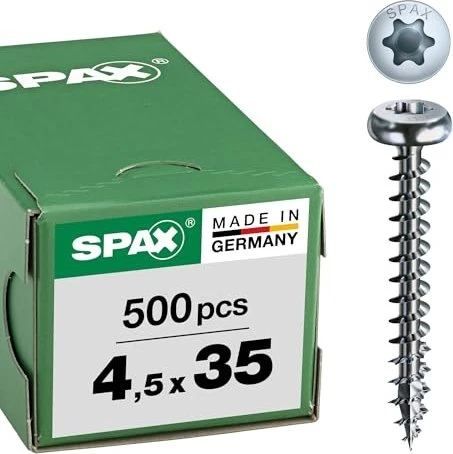 Spax WIROX A9J 4CUT T-STAR plus T20 Universalschraube, 4.5x35mm, 500 Stück