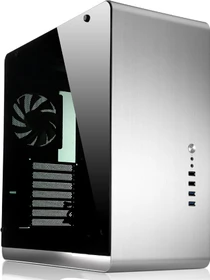 Jonsbo UMX4 RGB silber, Glasfenster