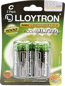 Lloytron AccuUltra Baby C NiMH 3000mAh, 2er-Pack