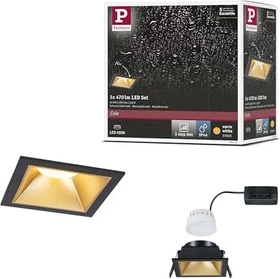 Paulmann Cole Coin LED 6W Einbauleuchte schwarz/gold