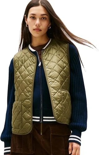Tommy Hilfiger Padded Quilted Weste utility olive (Damen)