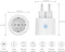 Antela 16A Wifi Smart Plug, 3680W, Smart-Steckdose mit Strommessfunktion, 4er-Pack Vorschaubild