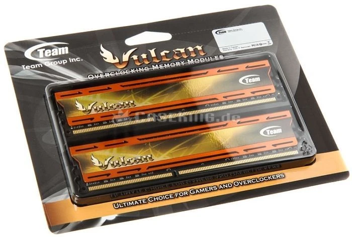 TeamGroup Vulcan orange UDIMM 8GB Kit, DDR3-2133, CL10-10-10-30