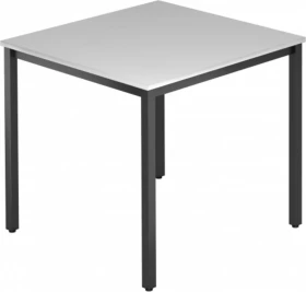 Hammerbacher Meeting D-Serie DQ08/5/D Konferenztisch 80x80cm grau/schwarz