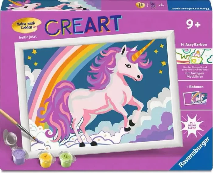 Ravensburger Malen nach Zahlen CreArt Pinkes Einhorn