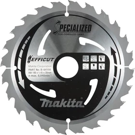 Makita Specialized Efficut Kreissägeblatt 24Z, 190x1x30mm, 1 Stück