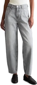 Marc O'Polo Stine Barrel Cropped aus rigid Denim Jeans light grey (Damen)