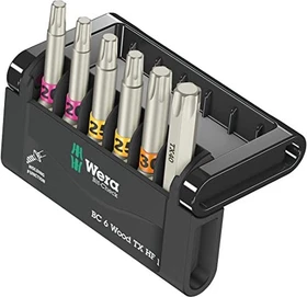 Wera Bit-Check 6 Wood TX HF 1 Bitset inkl. Werkzeugbox, 6-tlg.