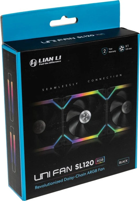 Lian Li Uni Fan SL120 RGB, schwarz, 120mm