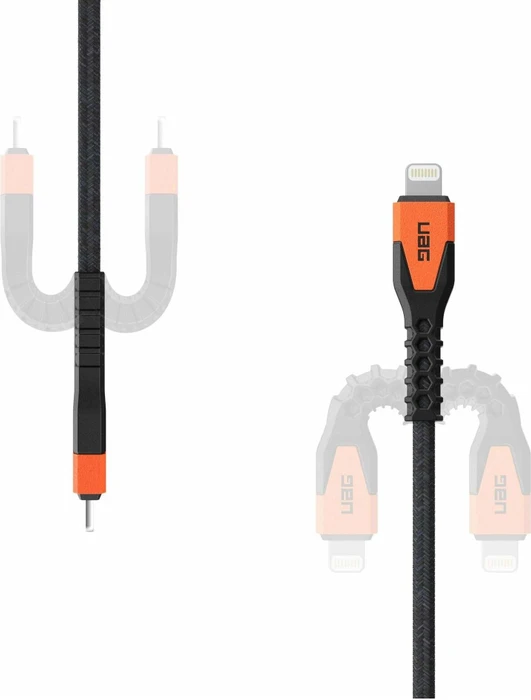 UAG Kevlar Core USB-C to Lightning Power Cable 1.5m schwarz/orange