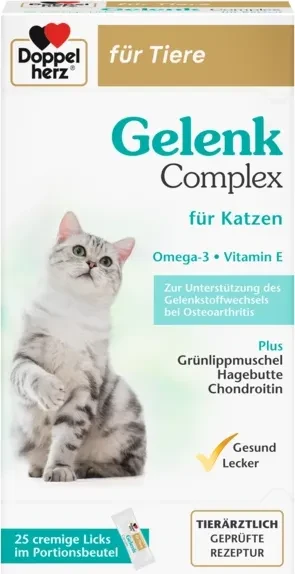 Doppelherz Gelenk Complex für Katzen, 25 Stück
