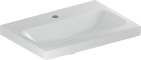 Geberit iCon Light Waschtisch verkürzte Ausladung 60cm, Hahnloch mittig, ohne Überlauf, weiß