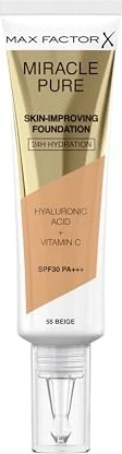 Max Factor Miracle Pure Skin-Improving Hydrating Foundation 55 beige LSF30, 30ml