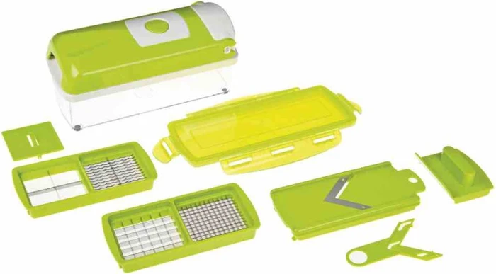 Genius Nicer Dicer Plus kompakt Multischneider-Set, 7-tlg.