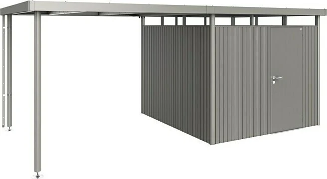 Biohort Seitendach L für Gerätehaus HighLine H4 quarzgrau-metallic