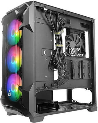 Antec Dark League Dark Fleet DF600 Flux, Glasfenster