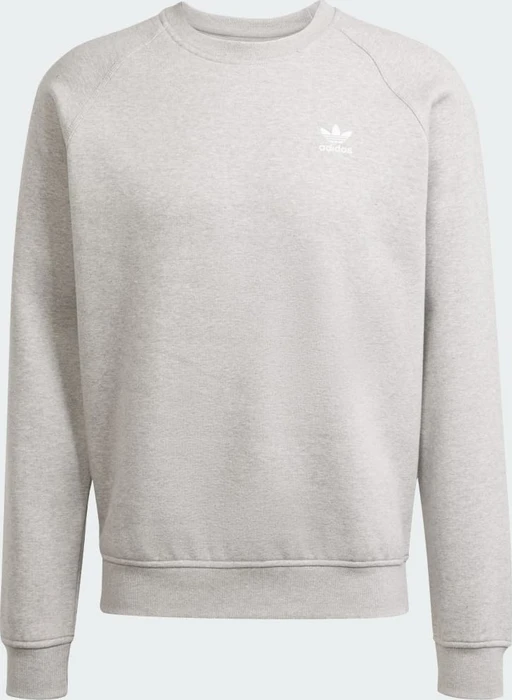 adidas Trefoil Essentials Sweatshirt medium grey heather/white (Herren)