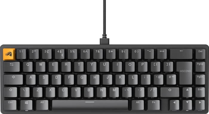 Glorious GMMK 2 Compact, 65%, schwarz, LEDs RGB, Glorious Fox Linear, USB, UK