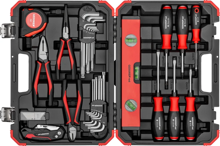 Gedore red R38003043 Handwerkzeugset inkl. Werkzeugbox, 43-tlg.