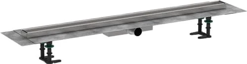 Hansgrohe RainDrain Compact Duschrinne, Komplett-Set, edelstahl gebürstet