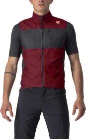Castelli Unlimited Puffy Fahrradweste bordeaux/black (Herren)