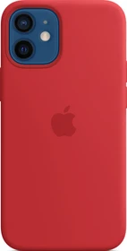 Apple Silikon Case mit MagSafe für iPhone 12 Mini rot