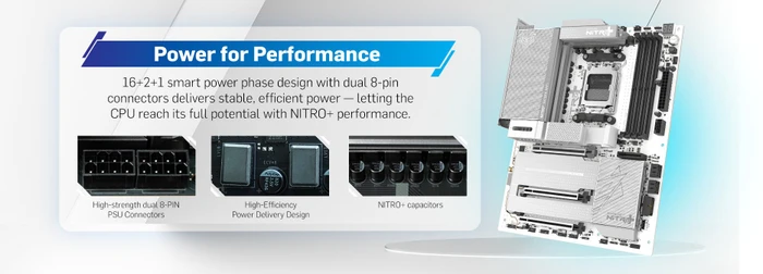 Sapphire NITRO+ X870EA PhantomLink Polar Edition (AMD AM5)