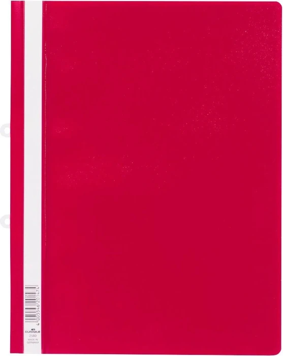 Durable Sichthefter opak, A4+, dunkelrot/transparent, 25er-Pack
