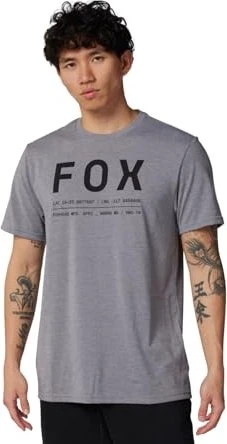 Fox Racing Non Stop Tech Funktionsshirt kurzarm heather graphite grey (Herren)