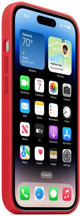 Apple Silikon Case mit MagSafe für iPhone 14 Pro (PRODUCT)RED