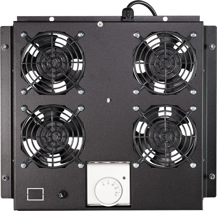 LogiLink Canovate 19" Dachlüftereinsatz, Lüftermodul, 4 Lüfter, schwarz