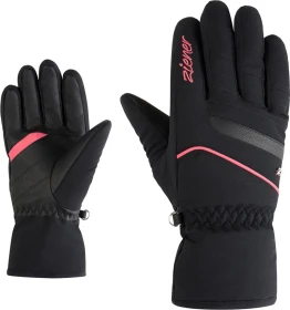 Ziener Kaipo Skihandschuhe schwarz/rot (Damen)