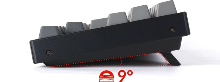 Keychron K8, 80% TKL, Aluminium, LEDs RGB, hot-swap, schwarz, Gateron RED, USB/Bluetooth, DE