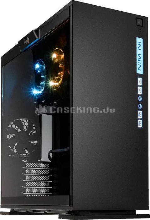 In Win 303 Aurora Edition schwarz, Glasfenster