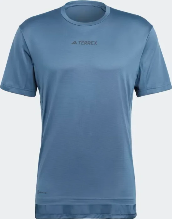 adidas Terrex Multi Funktionsshirt kurzarm wonder steel (Herren)