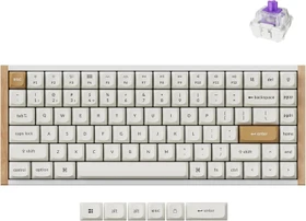 Keychron K2 HE Wireless, Special Edition White, 75%, PBT, LEDs RGB, Gateron 2.0 Magnetic Nebula, USB/Bluetooth, US