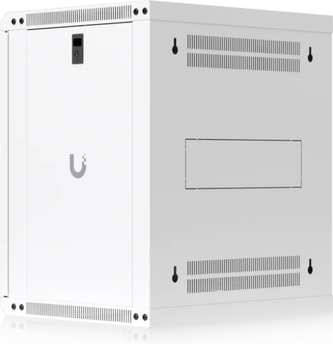 Ubiquiti 12U Rack Cabinet, 19" Wandgehäuse 12HE, Gitternetztür, weiß, 450mm tief