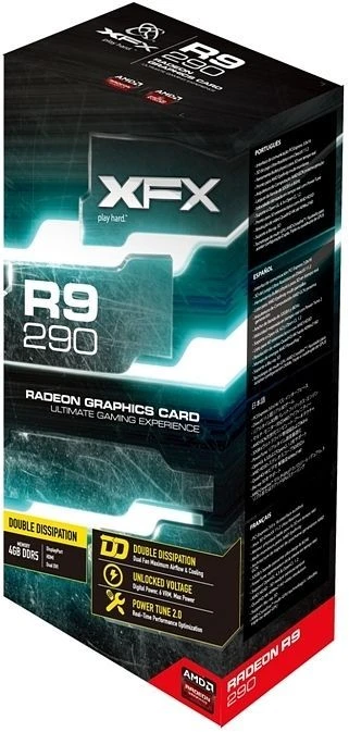 XFX Radeon R9 290 DD, 4GB GDDR5, 2x DVI, HDMI, DP