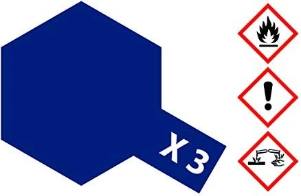 Tamiya Acrylic Paint X-3 royal blue, 23ml