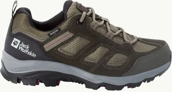 Jack Wolfskin Vojo 3 Texapore Low khaki/burgundry (Damen)
