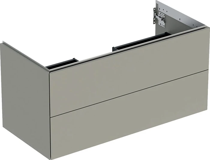 Geberit ONE Unterschrank für Waschtisch, mit zwei Schubladen, 105cm, greige/lackiert matt