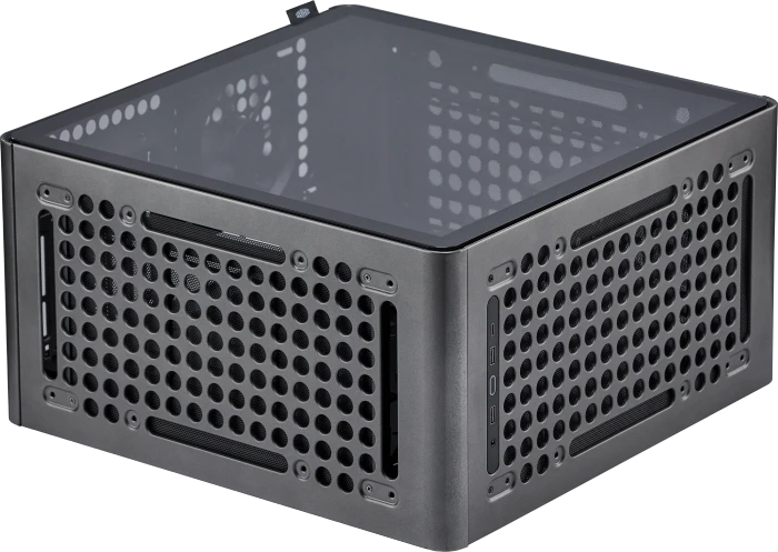 Cooler Master Qube 540 Stardust Iron, schwarz, Glasfenster