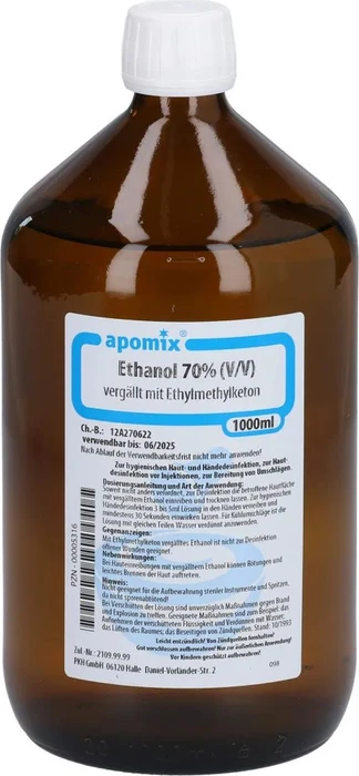 apomix Ethanol 70% (v/v) Hautdesinfektionsmittel, 1l