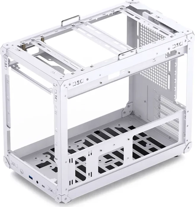 Jonsbo C6 MAX White, weiß, Glasfenster