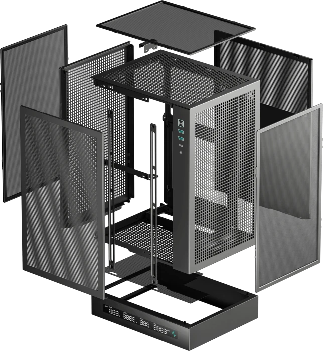 DeepCool CH170 DIGITAL, schwarz, Mini-ITX